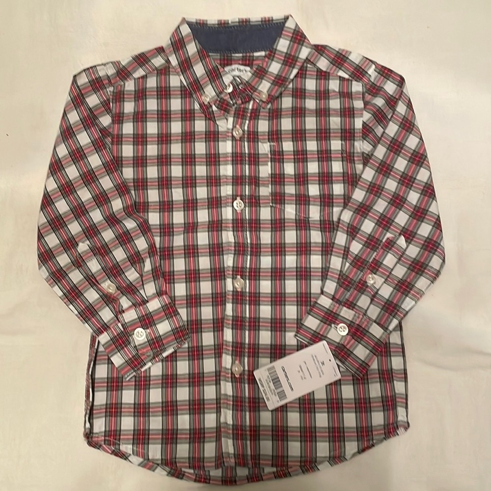 Carter’s plaid cotton shirt size 3T